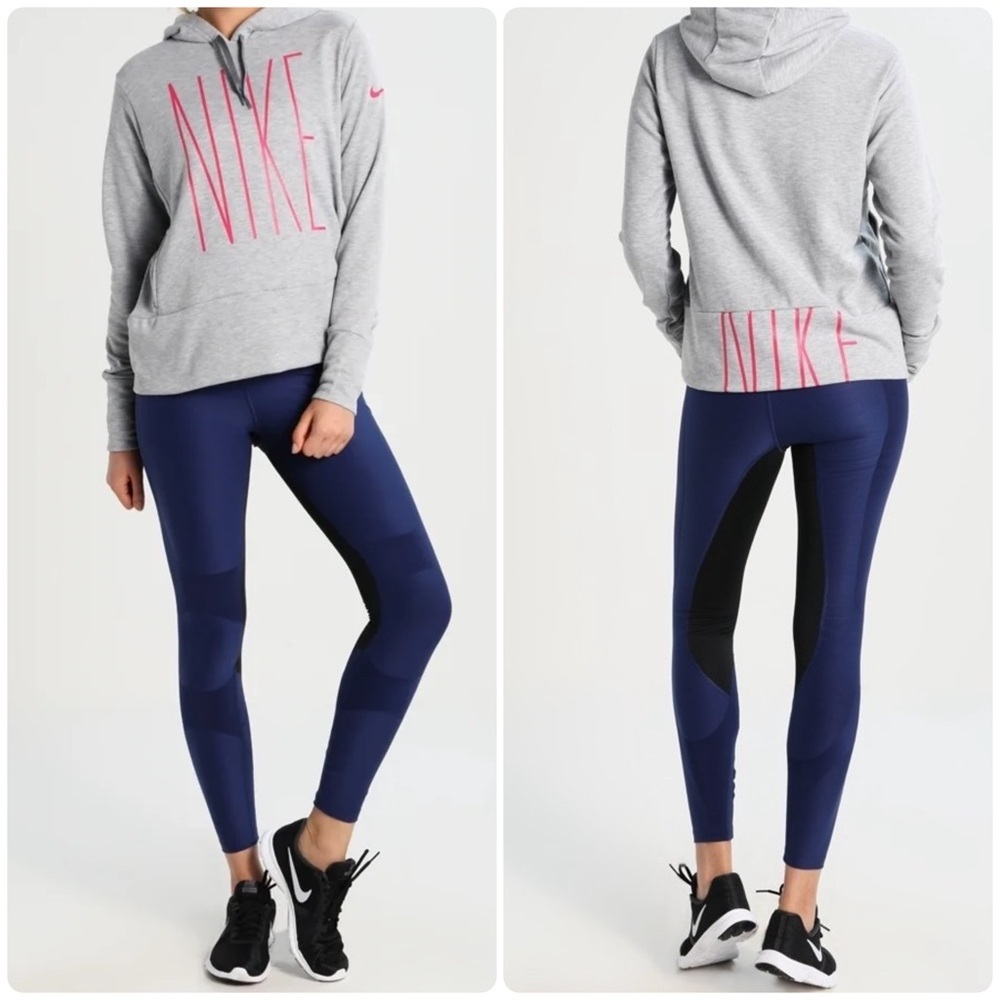 Nike Women's Dri-FIT Performance Gray Sporty Active Pullover Hoodie Size Medium